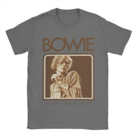 Davids Bowied T-Shirts Men  Vintage 100% Cotton Tees Crewneck Short Sleeve T Shirts Gift Idea Tops