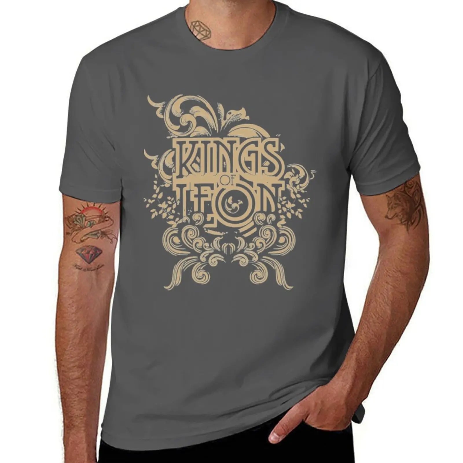 kings of leon T-Shirt Everyday Wear Basic Short Sleeve Top