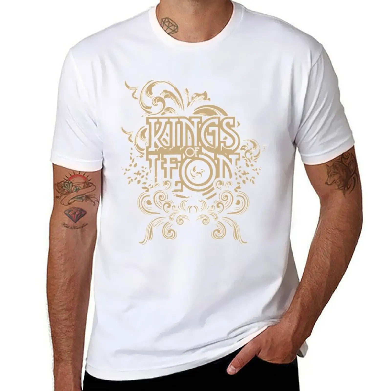 kings of leon T-Shirt Everyday Wear Basic Short Sleeve Top