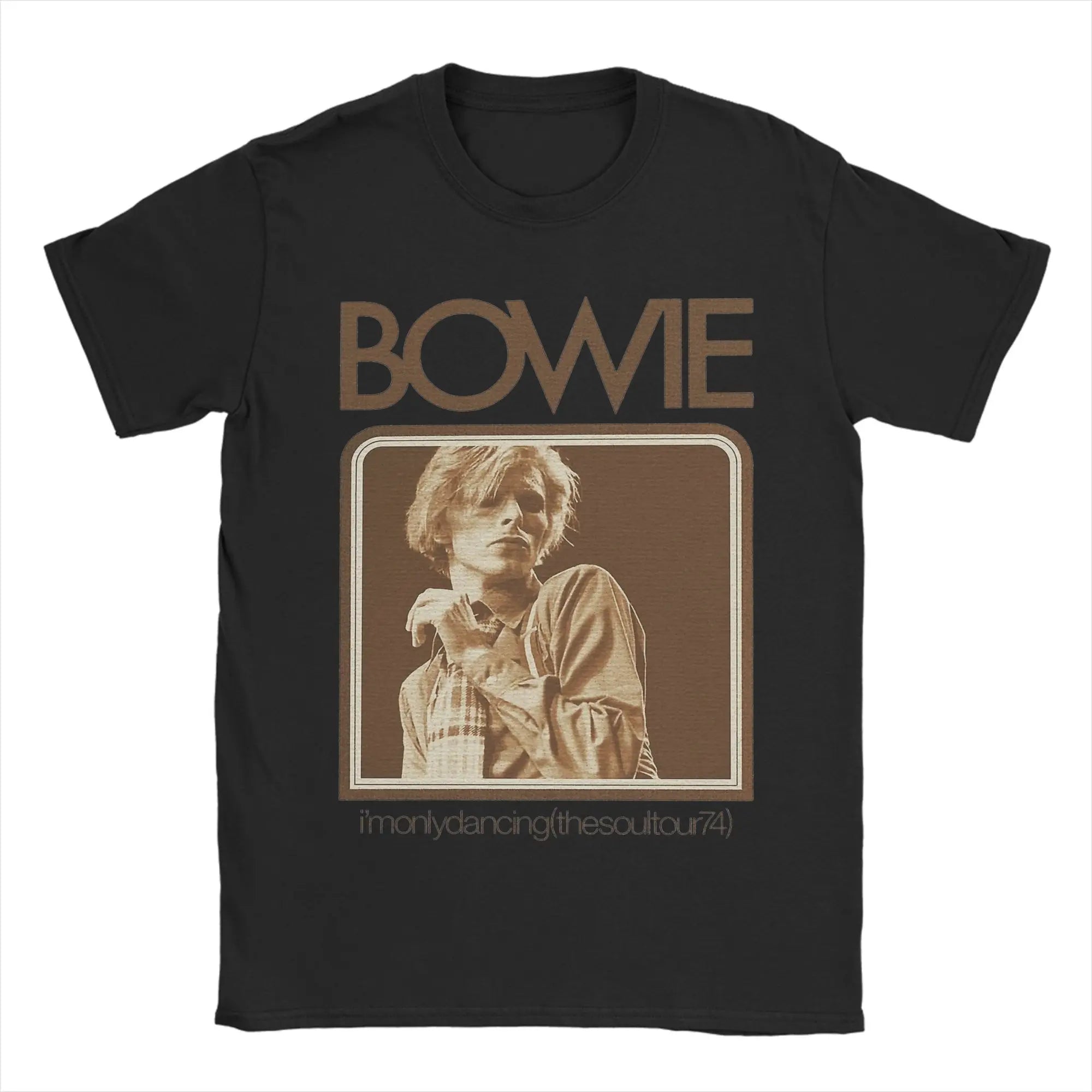 Davids Bowied T-Shirts Men  Vintage 100% Cotton Tees Crewneck Short Sleeve T Shirts Gift Idea Tops
