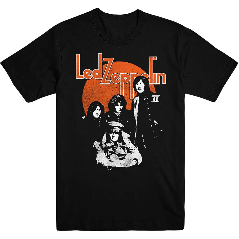 LZII Searchlights Led Zeppelin Band T-Shirt Cotton Graphic Tee Men Women Summer Streetwear