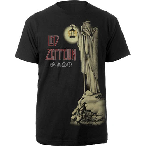 LZII Searchlights Led Zeppelin Band T-Shirt Cotton Graphic Tee Men Women Summer Streetwear