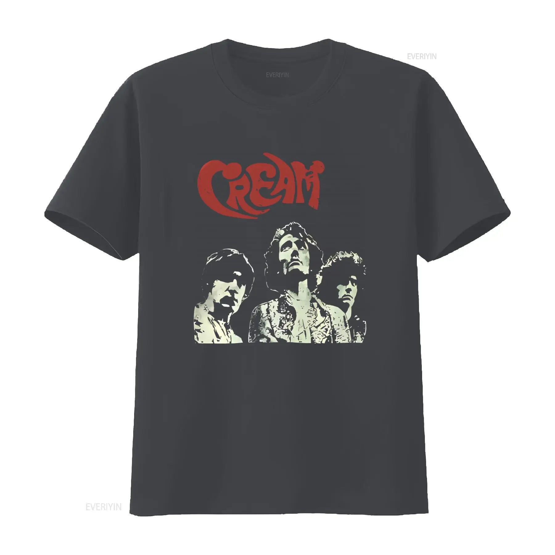 CREAM Band T Shirt Featuring Ginger Baker Eric Clapton Rock Legends Design Perfect for Metal Punk Fans Available in M Size Soft