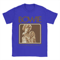 Davids Bowied T-Shirts Men  Vintage 100% Cotton Tees Crewneck Short Sleeve T Shirts Gift Idea Tops