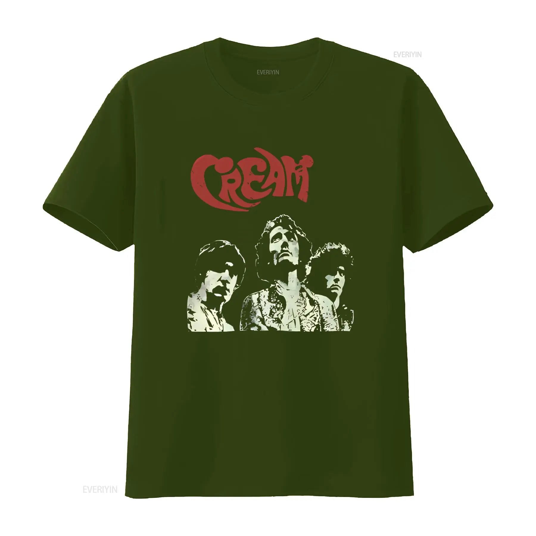 CREAM Band T Shirt Featuring Ginger Baker Eric Clapton Rock Legends Design Perfect for Metal Punk Fans Available in M Size Soft