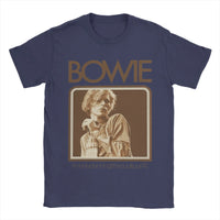 Davids Bowied T-Shirts Men  Vintage 100% Cotton Tees Crewneck Short Sleeve T Shirts Gift Idea Tops