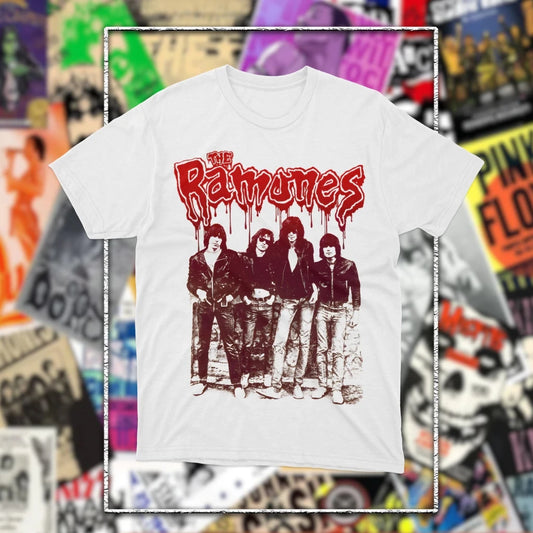 The Ramones Band Punk Rock 50th Anniversary Men Women T Shirt Unisex Cotton Short Sleeve Y2k Oversized Vintage Tees Popular Tops