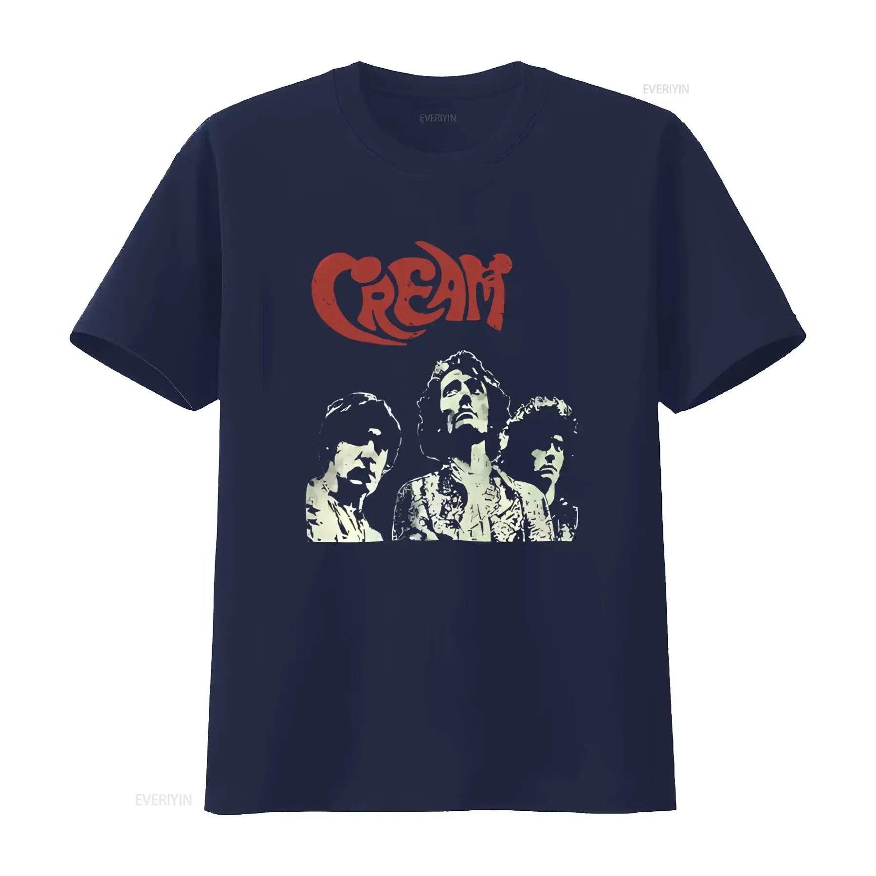 CREAM Band T Shirt Featuring Ginger Baker Eric Clapton Rock Legends Design Perfect for Metal Punk Fans Available in M Size Soft