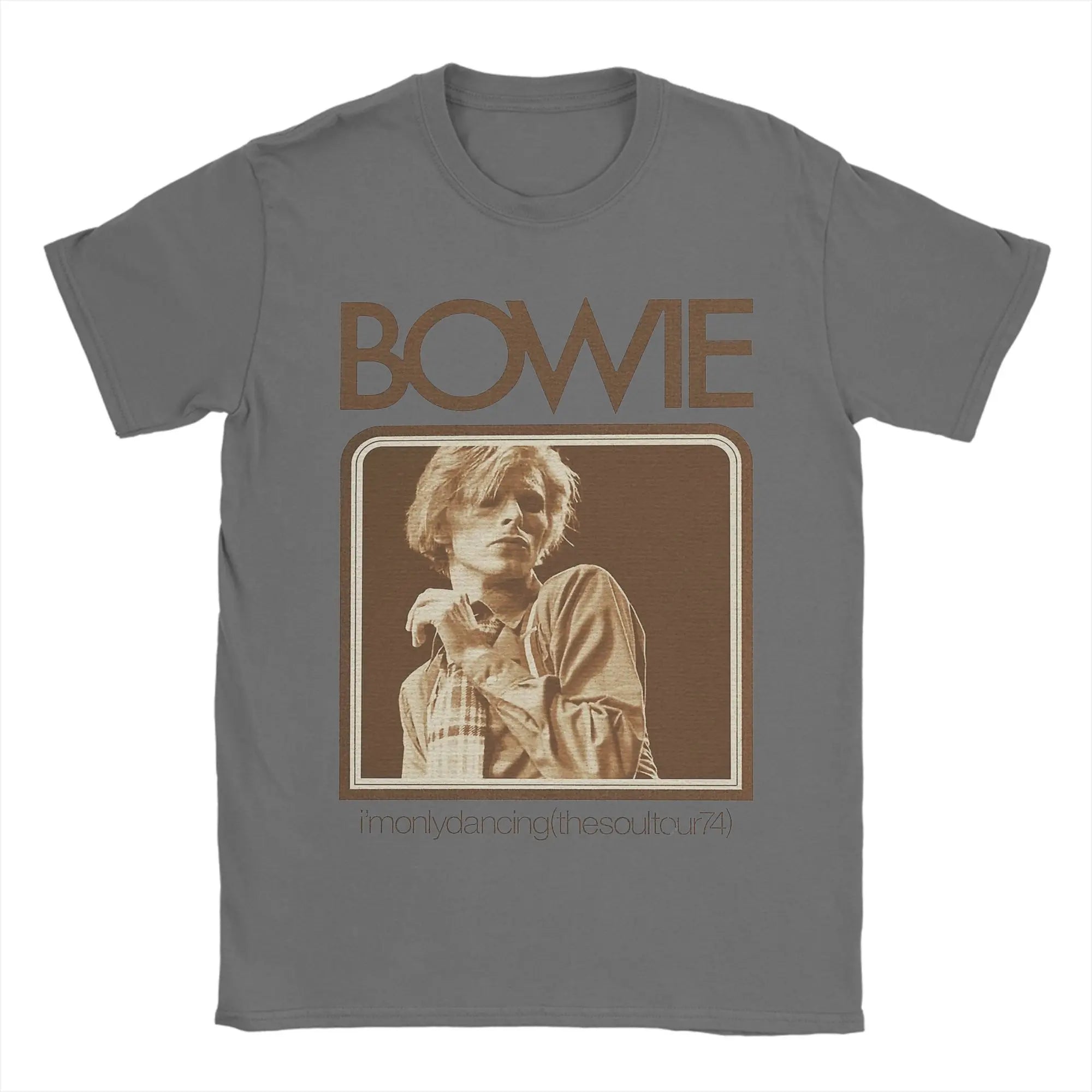 Davids Bowied T-Shirts Men  Vintage 100% Cotton Tees Crewneck Short Sleeve T Shirts Gift Idea Tops