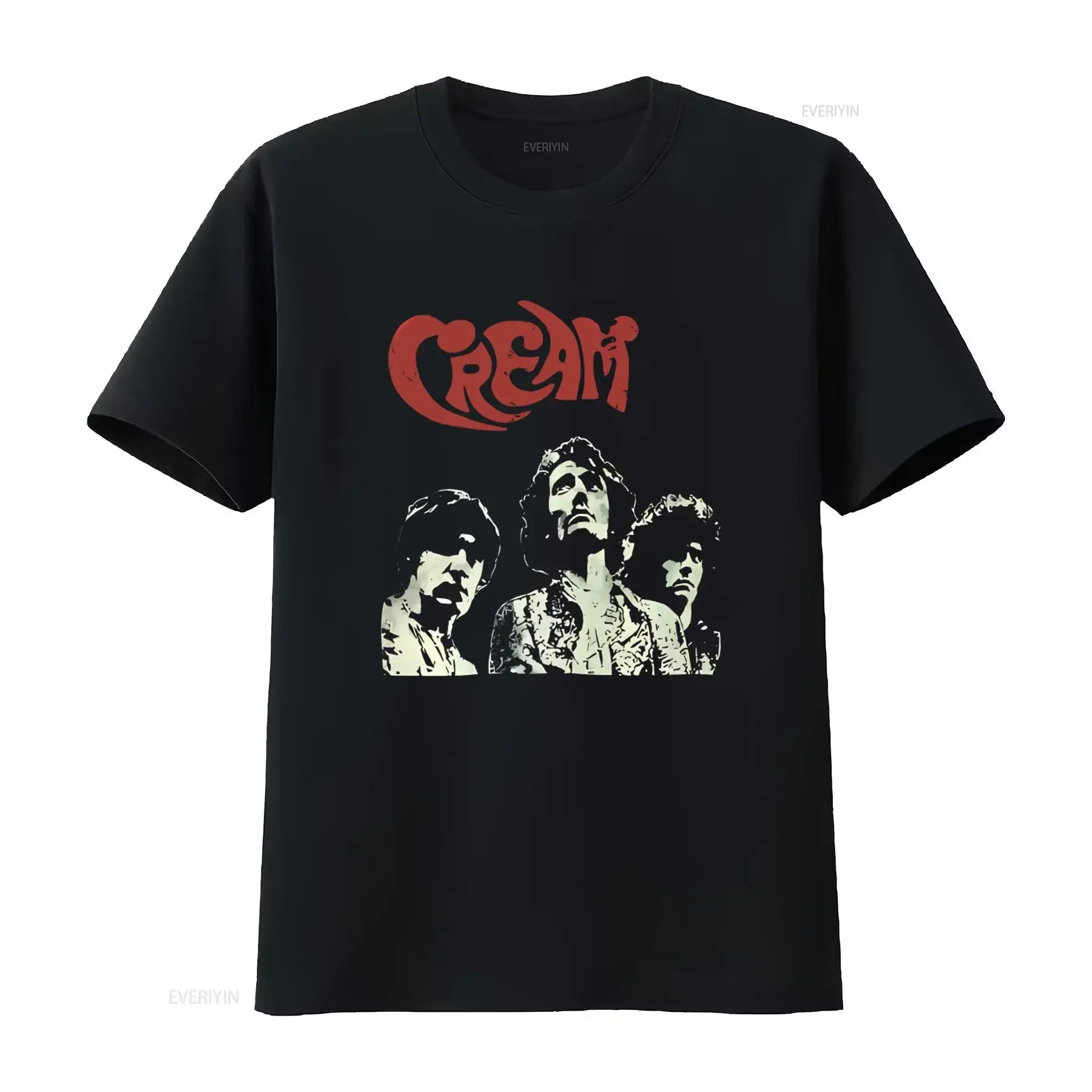 CREAM Band T Shirt Featuring Ginger Baker Eric Clapton Rock Legends Design Perfect for Metal Punk Fans Available in M Size Soft