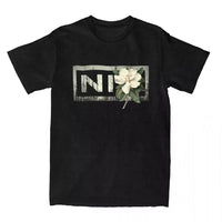Couple T Shirts Nine Inch Nails NIN Men's Women T Shirts Harajuku Rock Music Band Logo Summer Tees  harajuku oversized t shirt