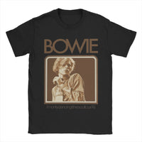 Davids Bowied T-Shirts Men  Vintage 100% Cotton Tees Crewneck Short Sleeve T Shirts Gift Idea Tops