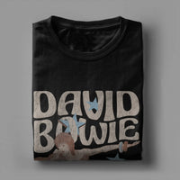 David Bowie Ziggy Stardust and The Spiders from Mars T Shirt Men Round Collar  Tees Short Sleeve Clothes Plus Size