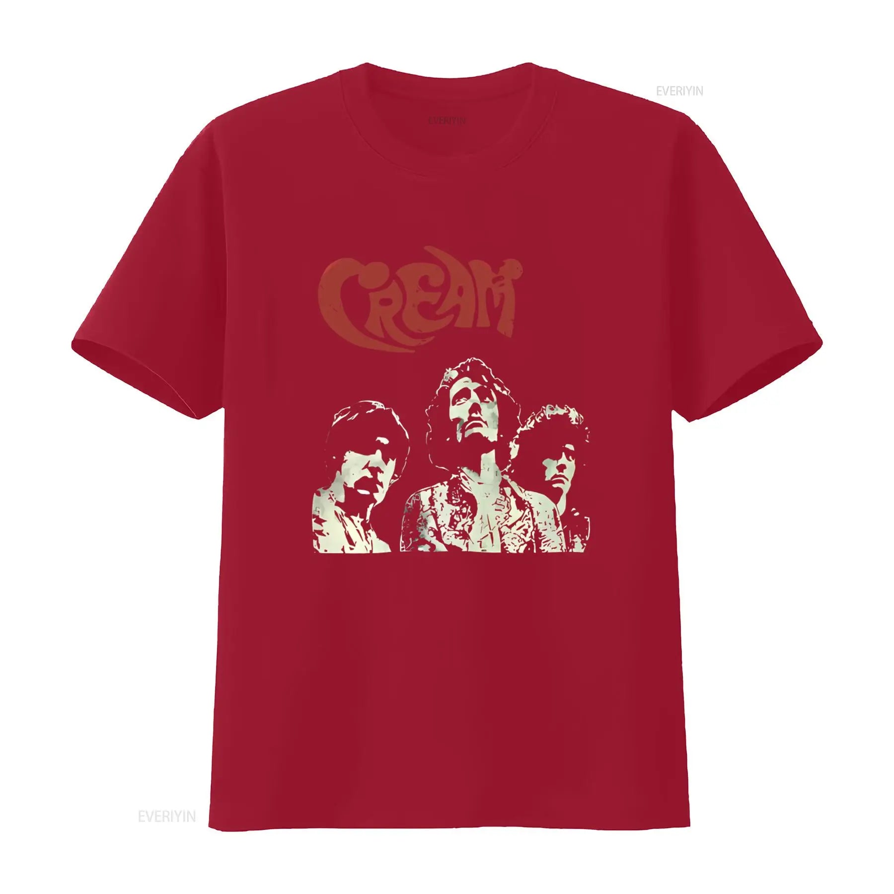 CREAM Band T Shirt Featuring Ginger Baker Eric Clapton Rock Legends Design Perfect for Metal Punk Fans Available in M Size Soft