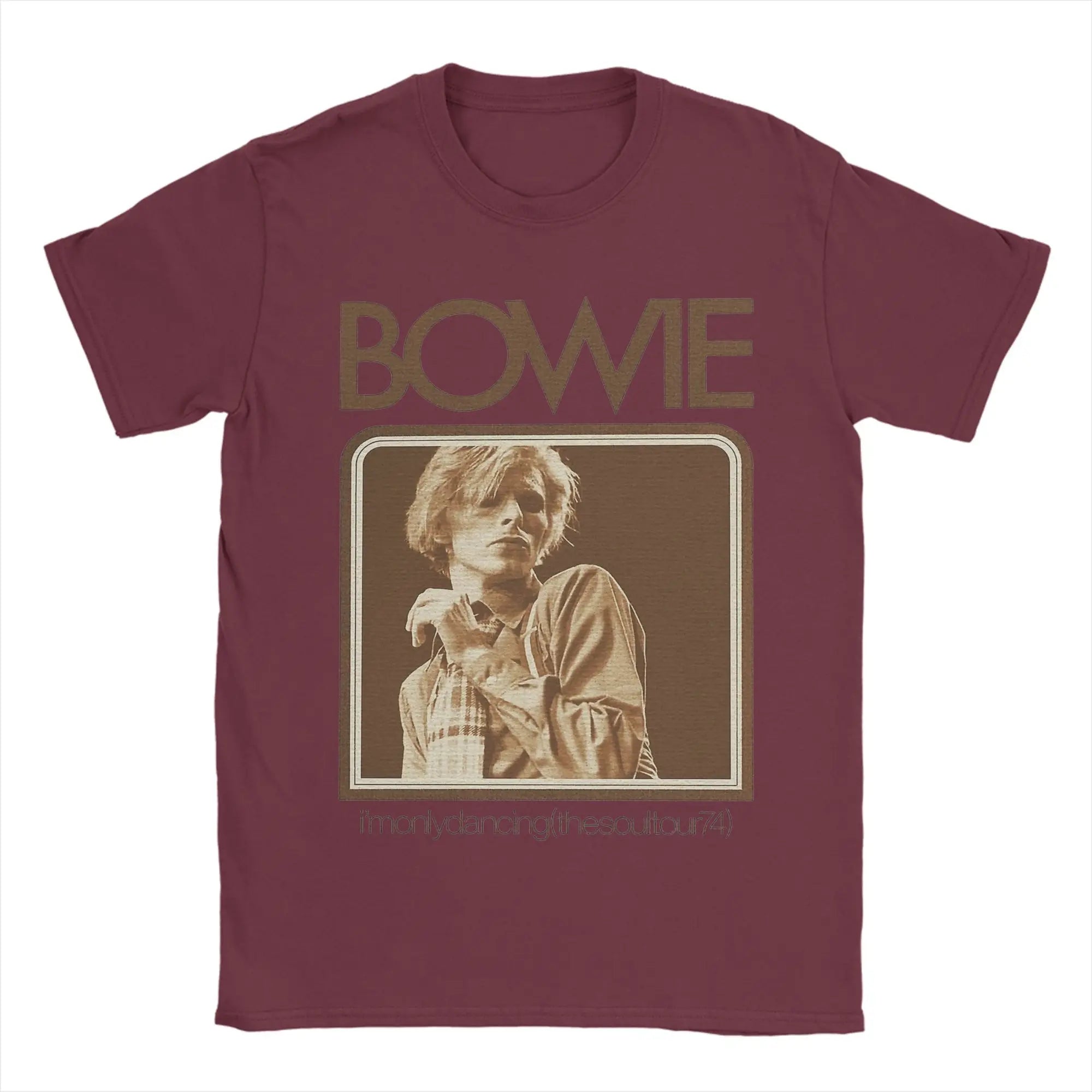 Davids Bowied T-Shirts Men  Vintage 100% Cotton Tees Crewneck Short Sleeve T Shirts Gift Idea Tops