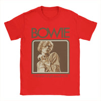 Davids Bowied T-Shirts Men  Vintage 100% Cotton Tees Crewneck Short Sleeve T Shirts Gift Idea Tops