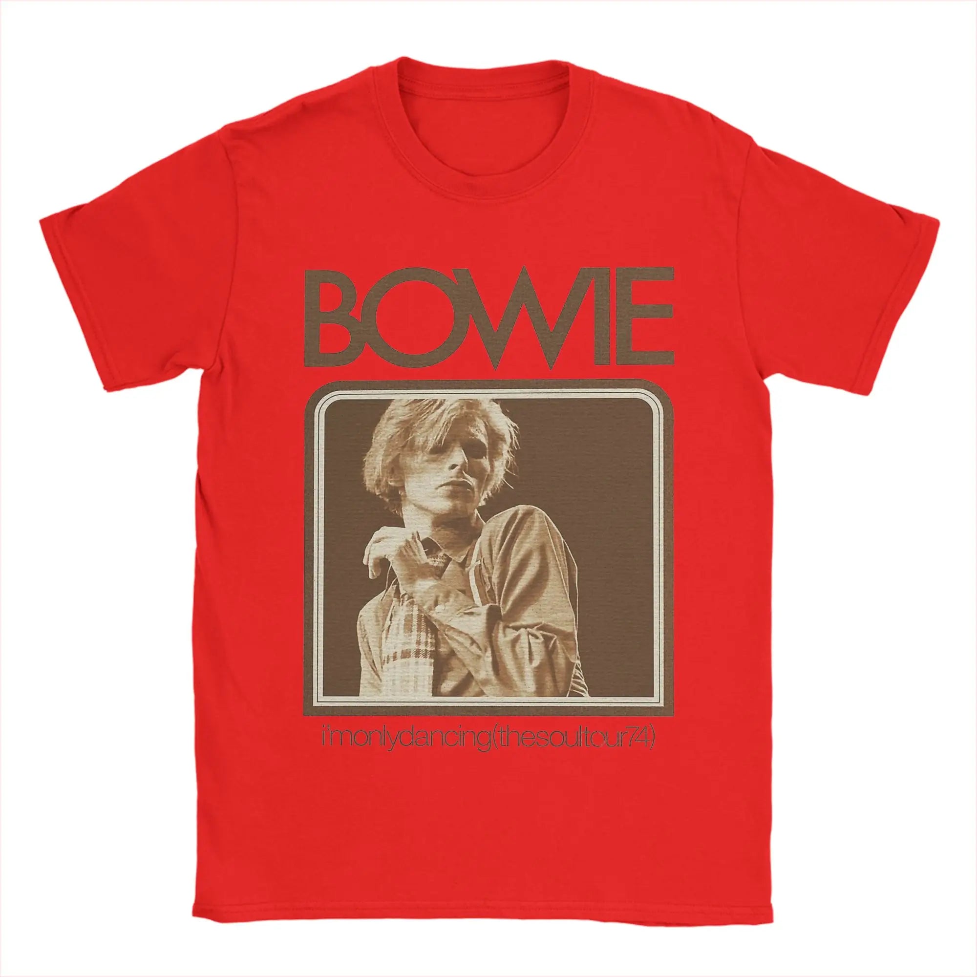 Davids Bowied T-Shirts Men  Vintage 100% Cotton Tees Crewneck Short Sleeve T Shirts Gift Idea Tops
