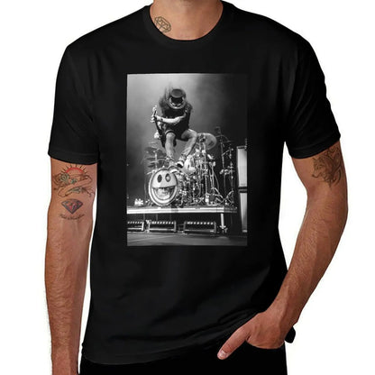 Slash monochrome T-Shirt Casual Loose Daily Wear T-Shirt